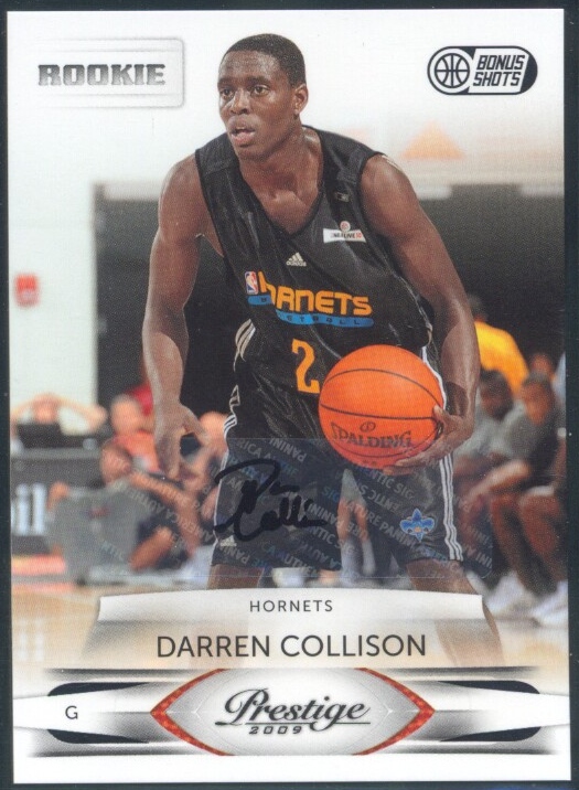 2009-10 Prestige Bonus Shots Black Signatures #221 Darren Collison/50