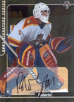 2000-01 BAP Signature Series Autographs Gold #204 Roberto Luongo