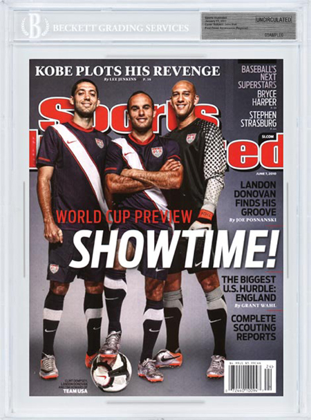 SPORTS ILLUSTRATED BGS SI Uncirculated CLINT DEMPSEY LANDON DONOVAN TIM HOWARD