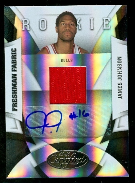 2009-10 Certified #184 James Johnson JSY AU RC