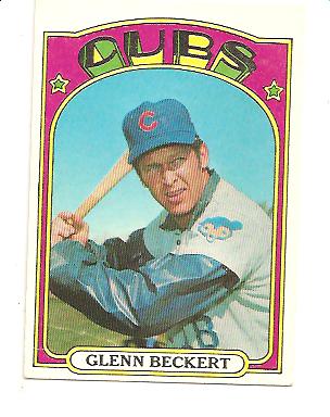 1972 Topps #45B Glenn Beckert Green under C and S