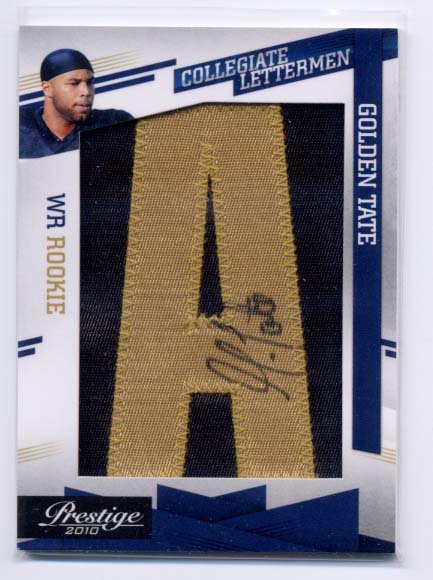 2010 Prestige Collegiate Lettermen Autographs #8 Golden Tate