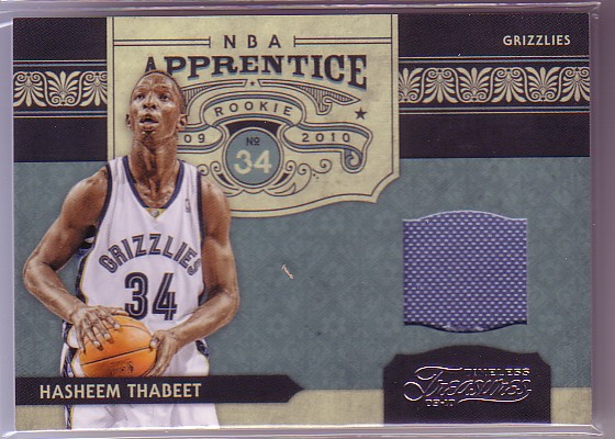 2009-10 Timeless Treasures NBA Apprentice Materials #2 Hasheem Thabeet