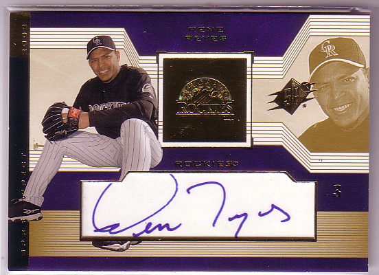 2002 SPx #143 Rene Reyes AU RC