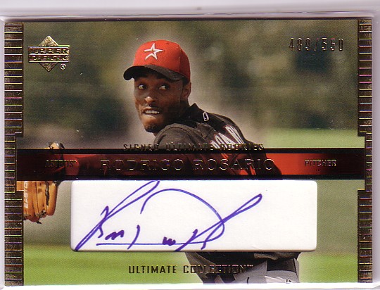 2002 Ultimate Collection #116 Rodrigo Rosario UR AU RC
