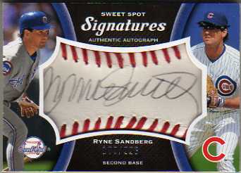 2008 Sweet Spot Signatures Red Stitch Black Ink #RS Ryne Sandberg/226
