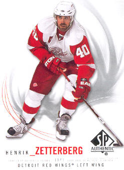 2009-10 SP Authentic #12 Henrik Zetterberg