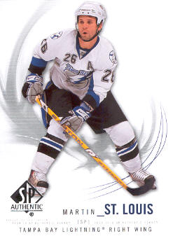 2009-10 SP Authentic #37 Martin St. Louis