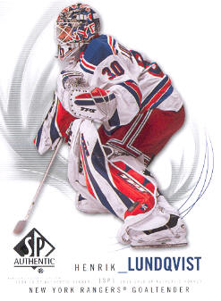 2009-10 SP Authentic #49 Henrik Lundqvist
