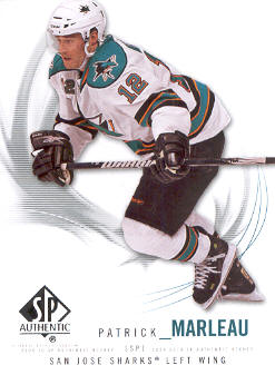 2009-10 SP Authentic #52 Patrick Marleau