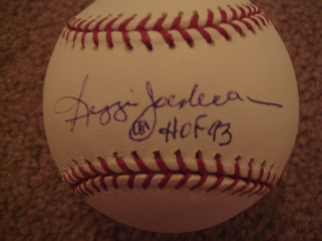Reggie Jackson Autographed Official MLB Baseball With HOF 93 Ins. With Steiner COA