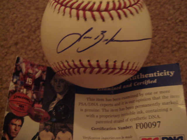 Lance Berkman Autographed Official MLB Baseball With PSA COA
