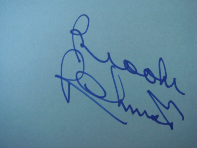 Brooks Robinson Autographed 3 X 5 Card With COA