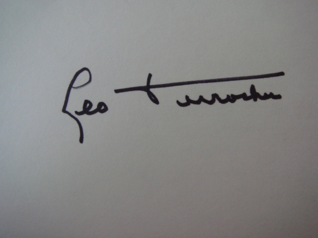 Leo Durocher Autographed 3 X 5 Card With COA