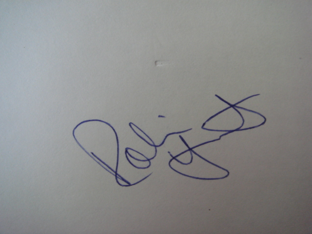 Robin Yount Autographed 3 X 5 Card With COA