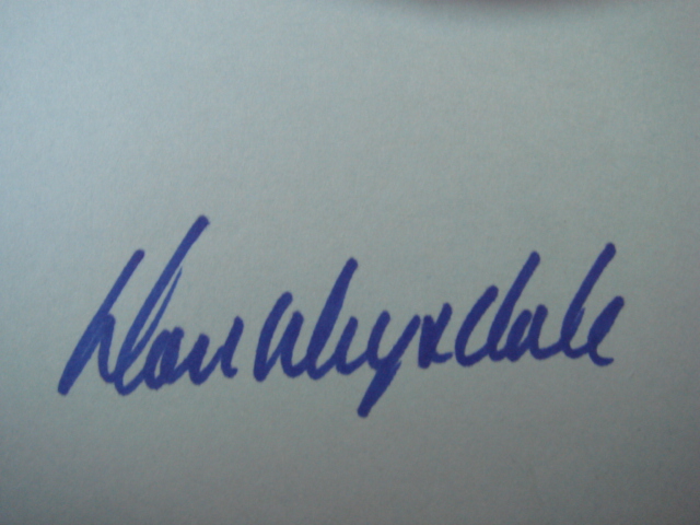 Don Drysdale Autographed 3 X 5 Card With COA