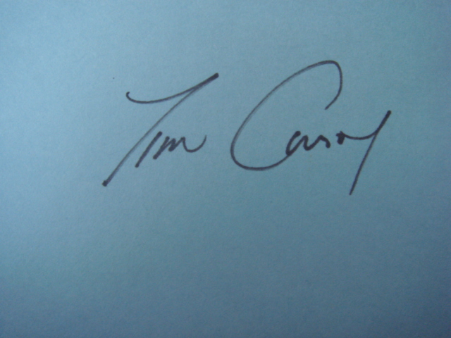 Tim Conroy Autographed 3 X 5 Card With COA