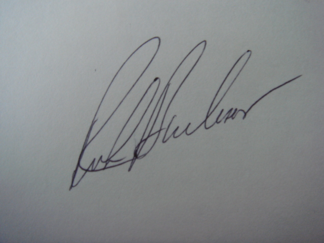 Rick Burleson Autographed 3 X 5 Card With COA