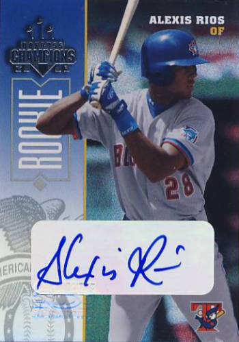 2003 Donruss Champions Autographs #265 Alexis Rios/400