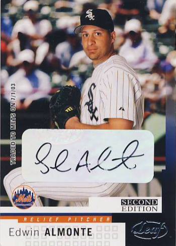 2004 Leaf Autographs Second Edition #163 Edwin Almonte