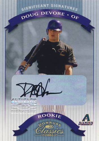 2002 Donruss Classics Significant Signatures #122 Doug Devore ROO/500