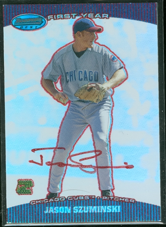 2004 Bowman's Best Red #JSZ Jason Szuminski FY AU