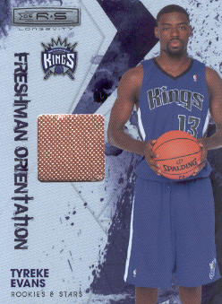 2009-10 Rookies and Stars Longevity Freshman Orientation Materials Jerseys #4 Tyreke Evans
