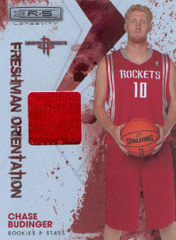 2009-10 Rookies and Stars Longevity Freshman Orientation Materials Jerseys #33 Chase Budinger