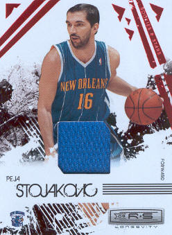 2009-10 Rookies and Stars Longevity Materials Ruby #62 Peja Stojakovic/250