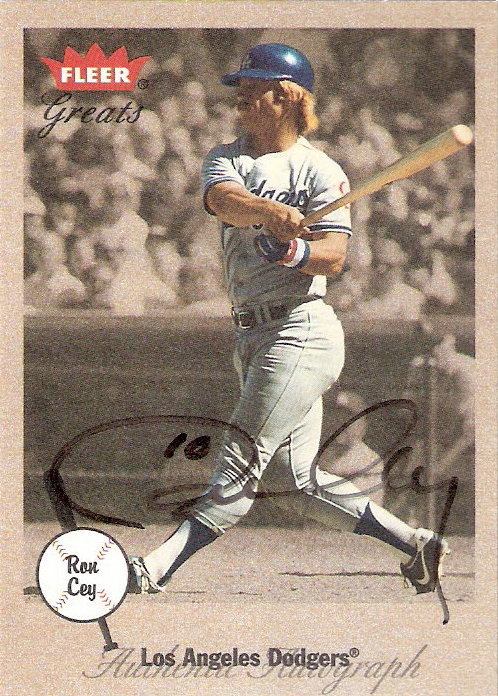 2002 Greats of the Game Autographs #CE Ron Cey