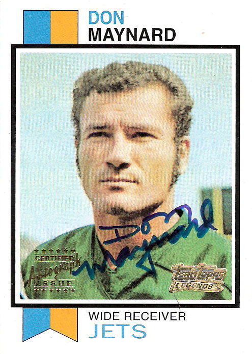 2001 Topps Team Topps Legends Autographs #TTF12 Don Maynard 73T