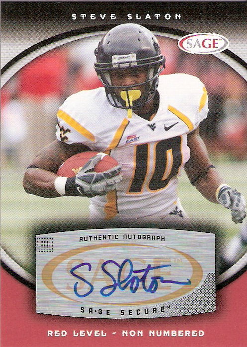 2008 SAGE Autographs Red #54 Steve Slaton