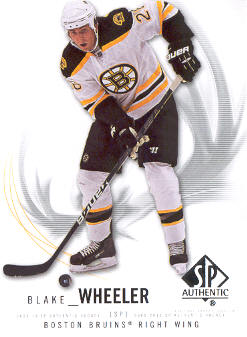 2009-10 SP Authentic #71 Blake Wheeler