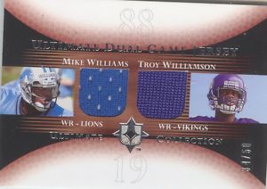 2005 Ultimate Collection Game Jersey Duals #DJWW Mike Williams WR/Troy Williamson