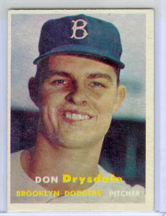 1957 Topps #18 Don Drysdale RC