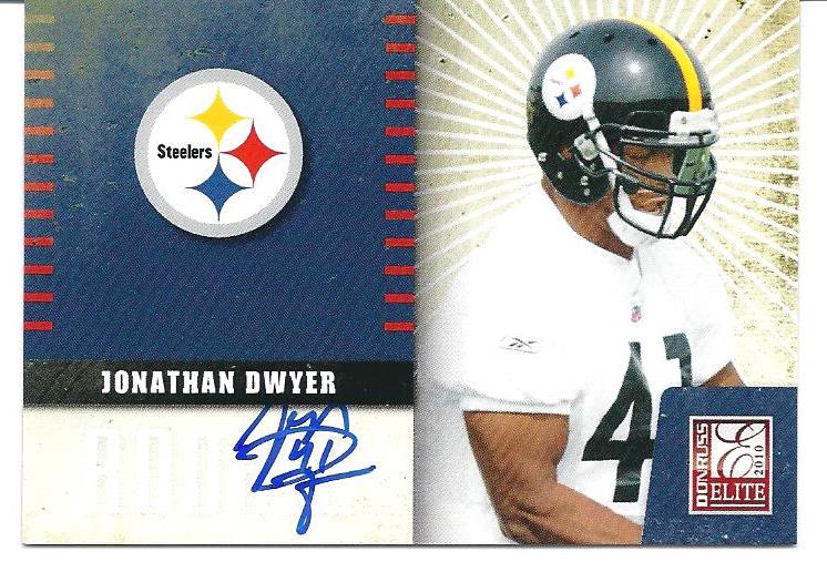 2010 Donruss Elite Rookie NFL Team Logo Autographs #21 Jonathan Dwyer