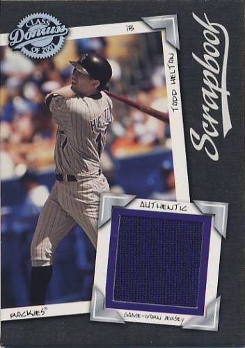 2001 Donruss Class of 2001 Scrapbook #SB7 Todd Helton/525