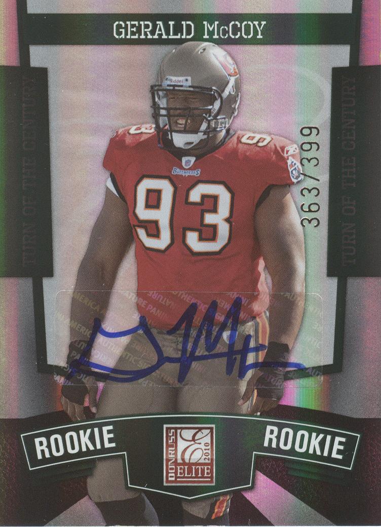 2010 Donruss Elite Turn of the Century Autographs #161 Gerald McCoy/399