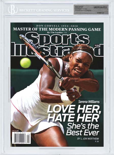 SPORTS ILLUSTRATED BGS SI Uncirculated SERENA WILLIAMS