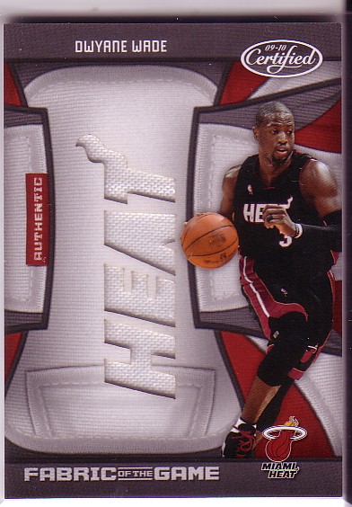 2009-10 Certified Fabric of the Game Team Die Cuts #136 Dwyane Wade/25