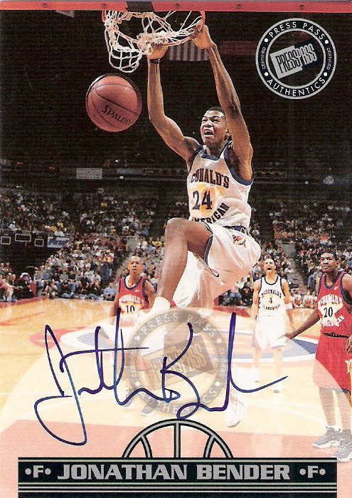 1999 Press Pass Autographs #5 Jonathan Bender