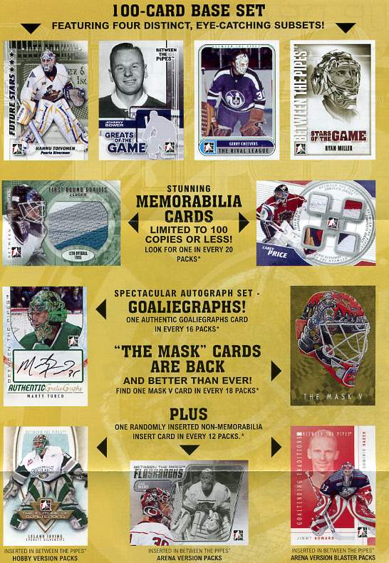 2007 - 08 ( 2008 ) In The Game ITG Between the Pipes Hockey Factory Sealed Hobby Box With 1 Autograph, 1 Memorabilia Card & 1 Mask Card Per Box - In Stock Now