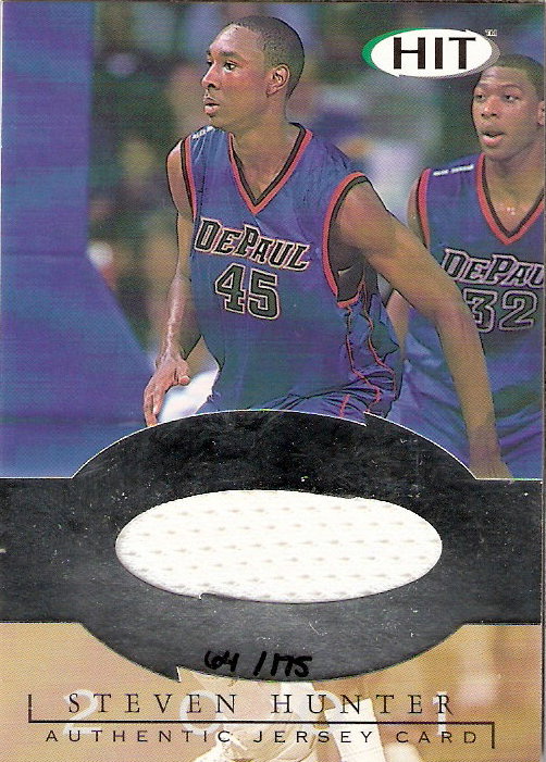 2001 SAGE HIT Authentic Jerseys #J6 Steven Hunter