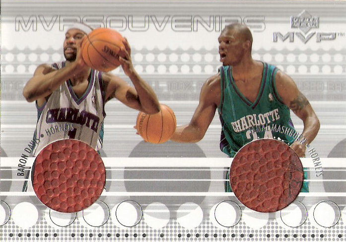 2001-02 Upper Deck MVP Souvenirs Combos #BDJM Baron Davis/Jamal Mashburn