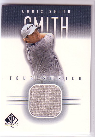 2001 SP Authentic Tour Swatch #CSMTS Chris Smith