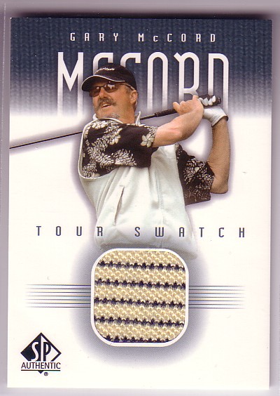 2001 SP Authentic Tour Swatch #GMTS Gary McCord SP *