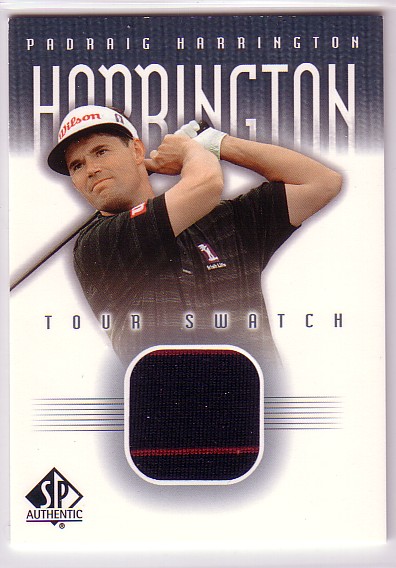 2001 SP Authentic Tour Swatch #PHTS Padraig Harrington