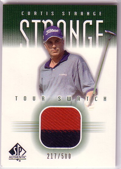 2001 SP Authentic Tour Swatch 500 #CSTS Curtis Strange