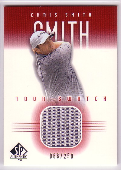 2001 SP Authentic Tour Swatch 250 #CSMT Chris Smith