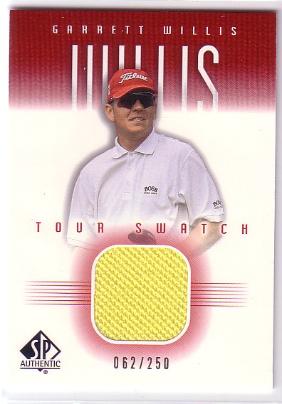 2001 SP Authentic Tour Swatch 250 #GWTS Garrett Willis